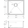 Мойка OMOIKIRI TAKI 49-U/IF-IN нерж.сталь/нержавеющая сталь 4973045