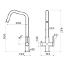 Смеситель OMOIKIRI ASAKAWA-S-GB латунь/графит 4994579