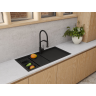 Смеситель OMOIKIRI MAKKARI 2 PLUS-SB BN-BL латунь/нержавеющая сталь/черный 4994494